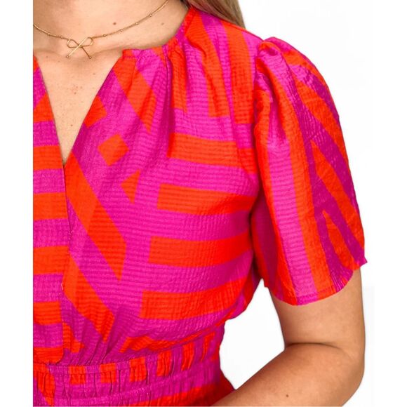 NWOT THML Melanie Striped Midi Dress, Sm $108 - Picture 4 of 8